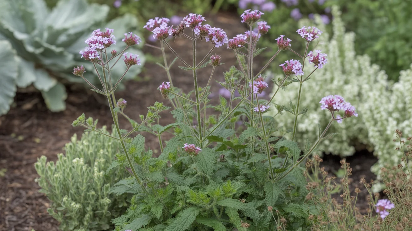 Verbena plant in bloom in a garden setting